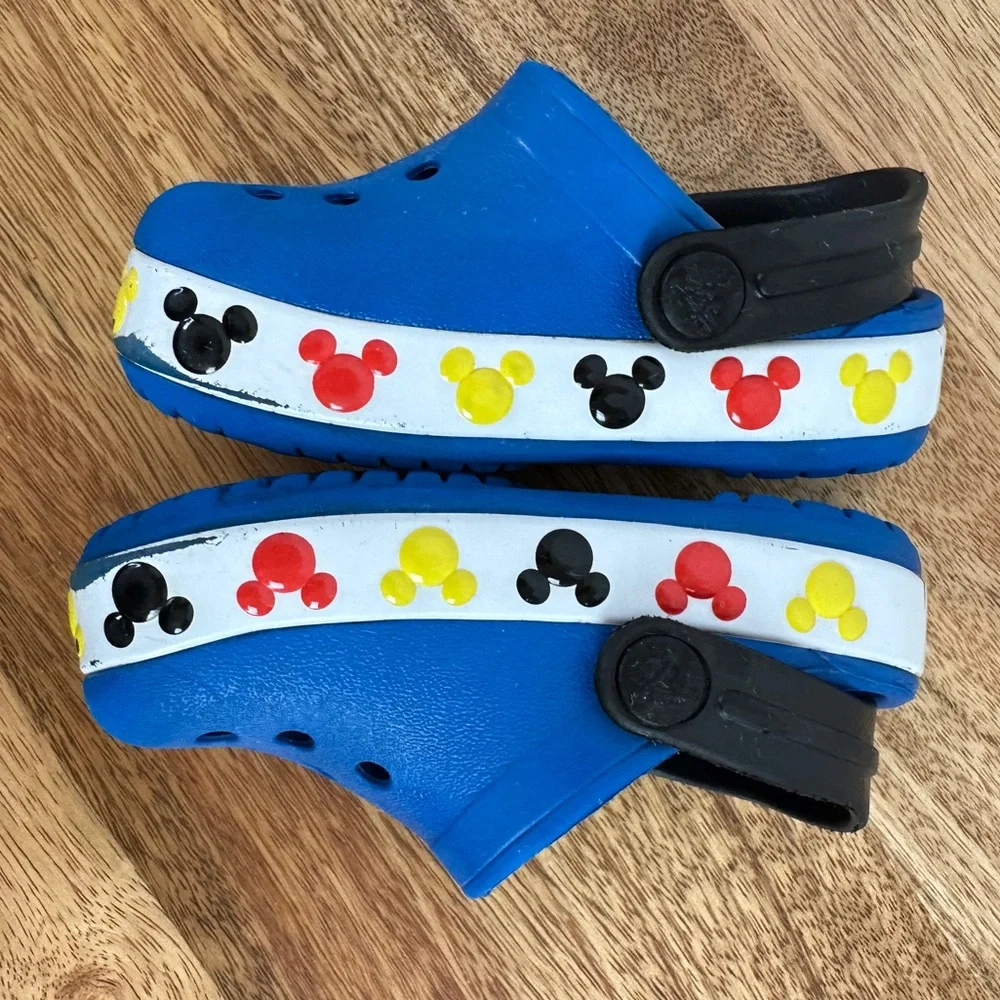 Crocs Mickey Mouse Disney Blue C4 Toddler Baby Shoes‎